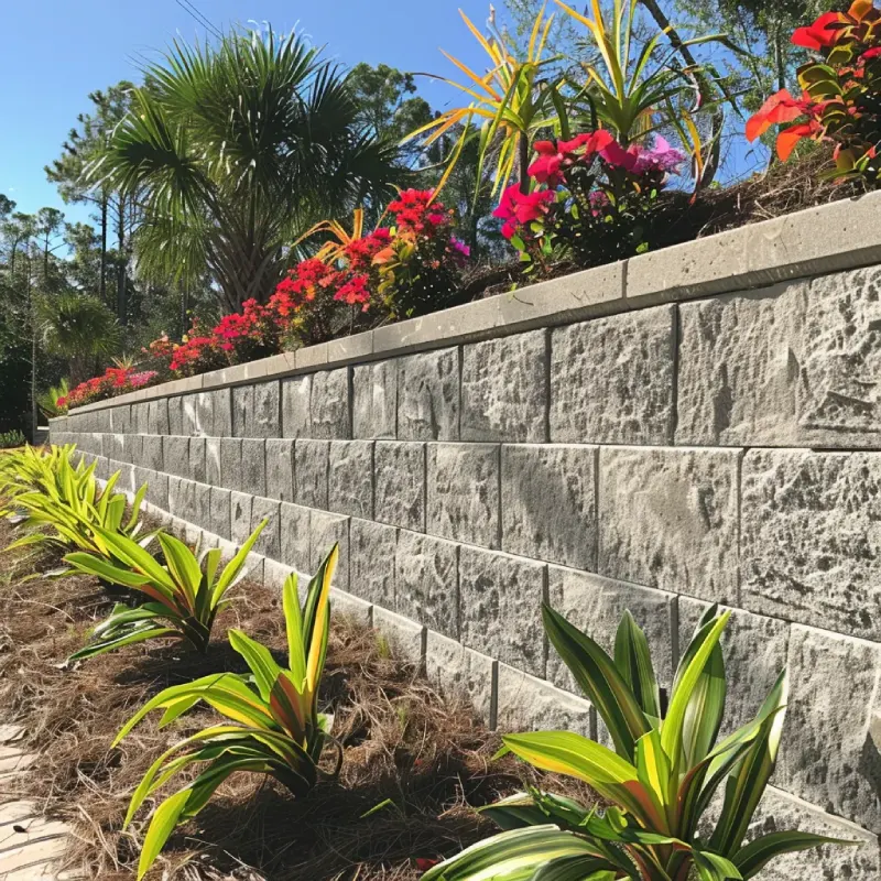 retaining walls pensacola concrete creatiosn tx